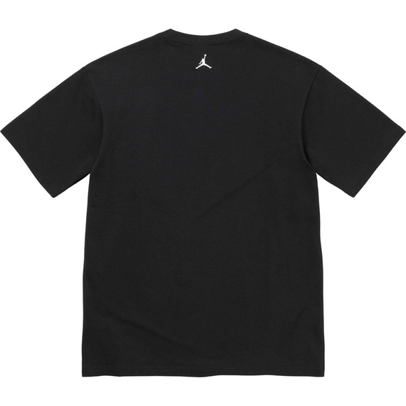 Supreme Jordan Biggie Short Sleeve Top Shirt Black - Picture 2 of 5